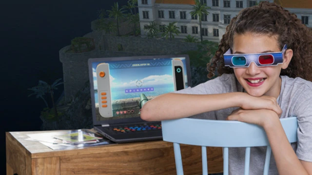 Kind met 3d bril